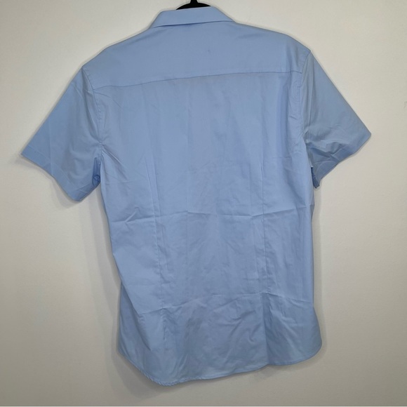 NWT Coofandy Blue Button Down Shirt Size M - Picture 4 of 5